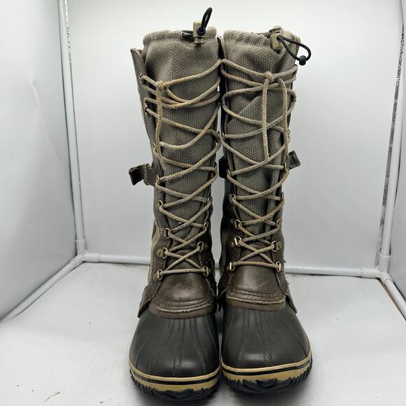 Sorel Boots Womens 10.5 Conquest Carly Tall Brown Waterproof Winter NL2033 - Picture 7 of 12